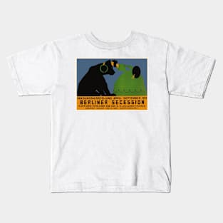 Berliner Secession With Woman And Bear Kids T-Shirt